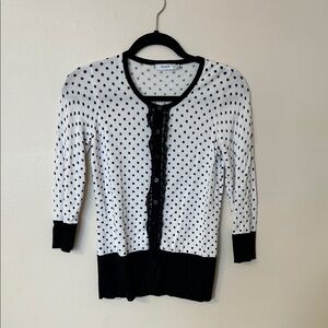 Ricki's Black and White Polka Dot Cardigan